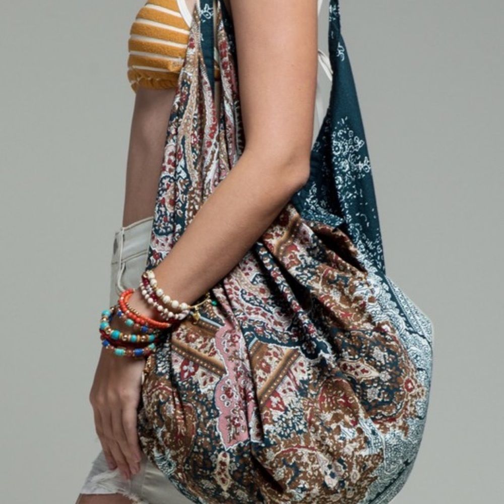 Ruggine multi colored boho shoulder bag